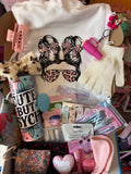 Self Care Gift Set | Drawstring Bag, Custom Tumbler & 18-20 Pampering Essentials for Women