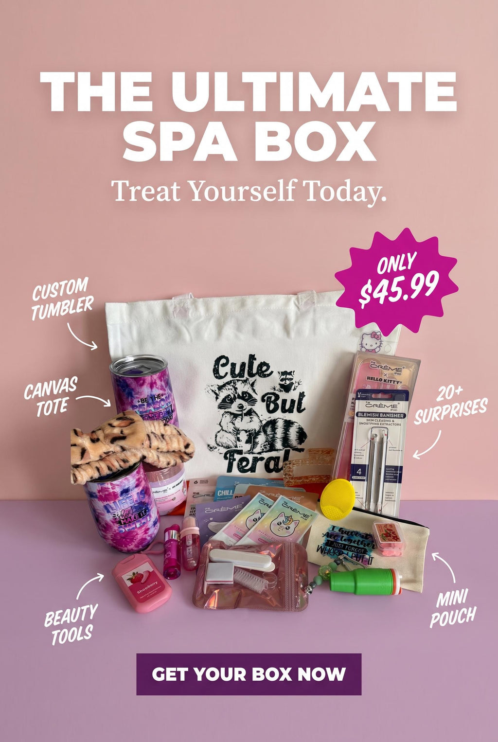 Spa Self Care Mystery Gift Box | Pampering Gift Set for Women, Moms & Graduates