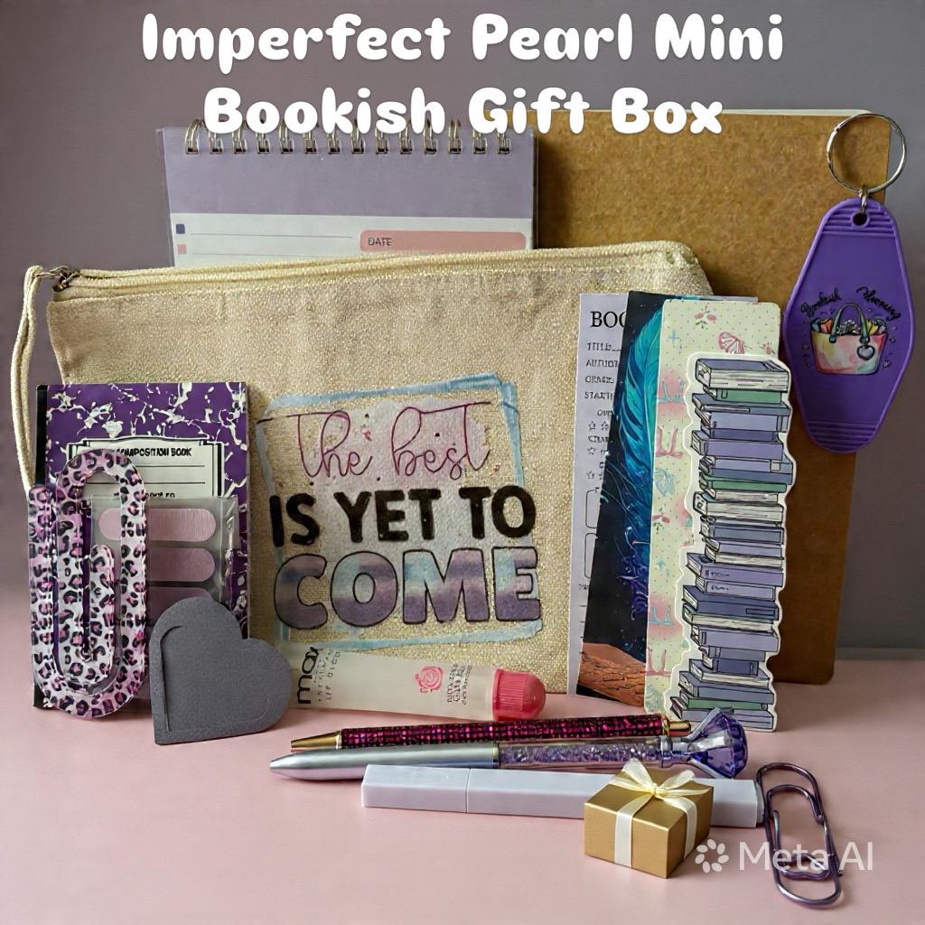 Mini Book Lover's Box | 8-10 Bookish Accessories in a Canvas Tote — Affordable Gift for Readers