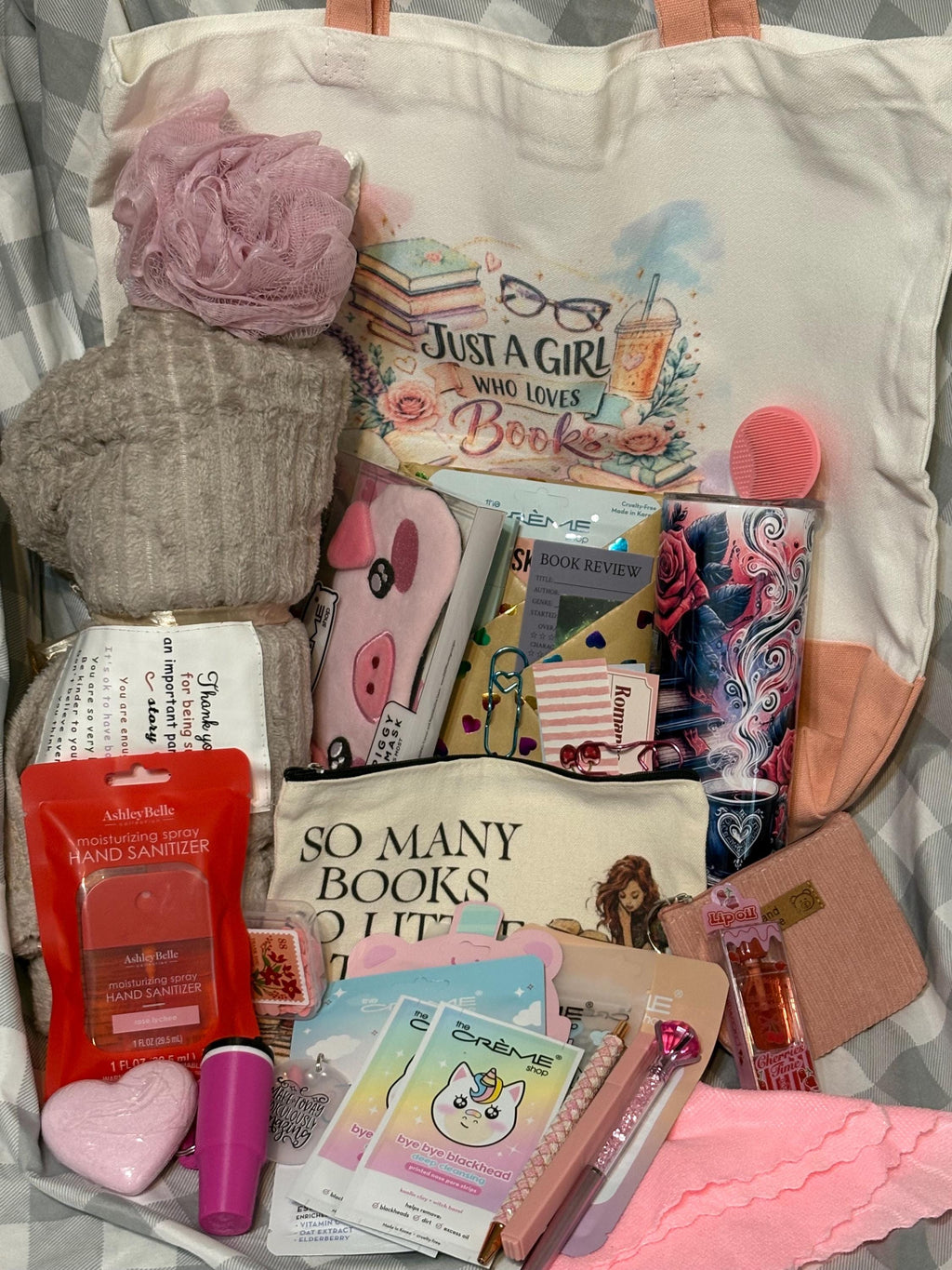 Cozy Romance Book Box | Blind Date with a Book Bundle + Spa Relaxation Kit, 16-18 Items