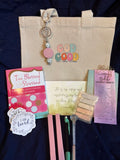Mini Cozy Faith Gift Set | Christian Gift for Women with Devotional, Tote, Highlighters & Keychain